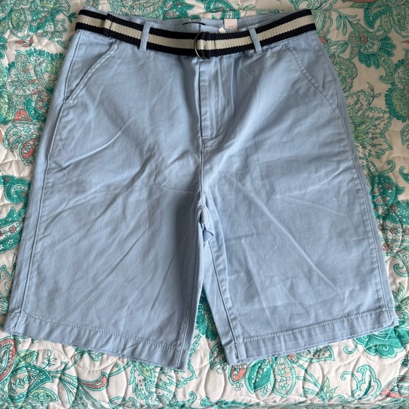 4/$20 The Children’s Place boys Sky Blue Shorts with Belt size 16. NWT - Picture 3 of 7